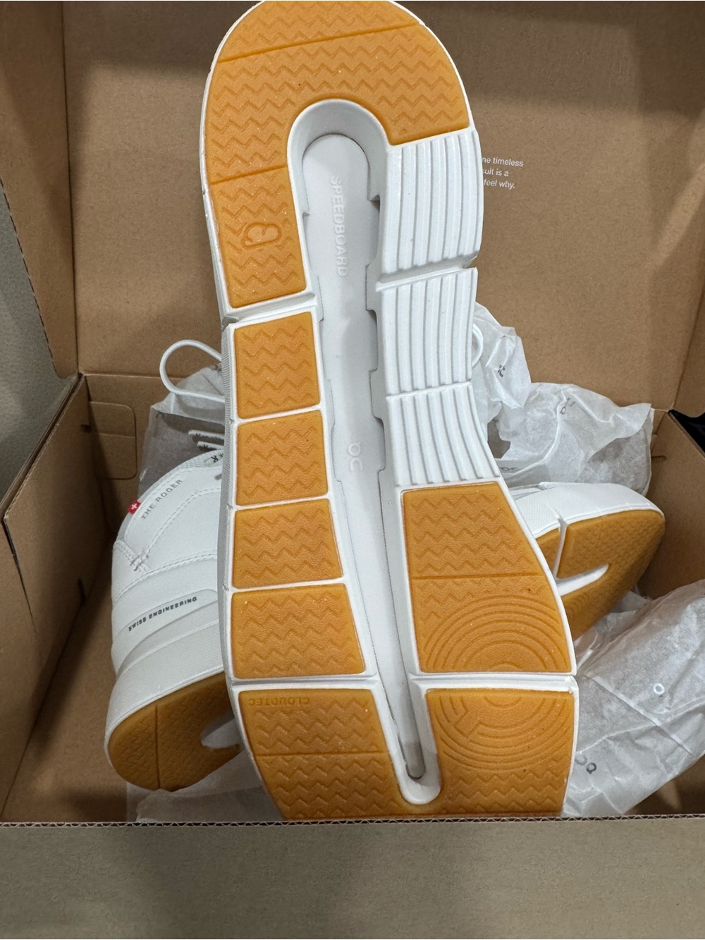 ON CLOUD The Roger (Federer) High-Top Sneakers in White SIZE 10 Women’s /Men’s 8 - Picture 4 of 11
